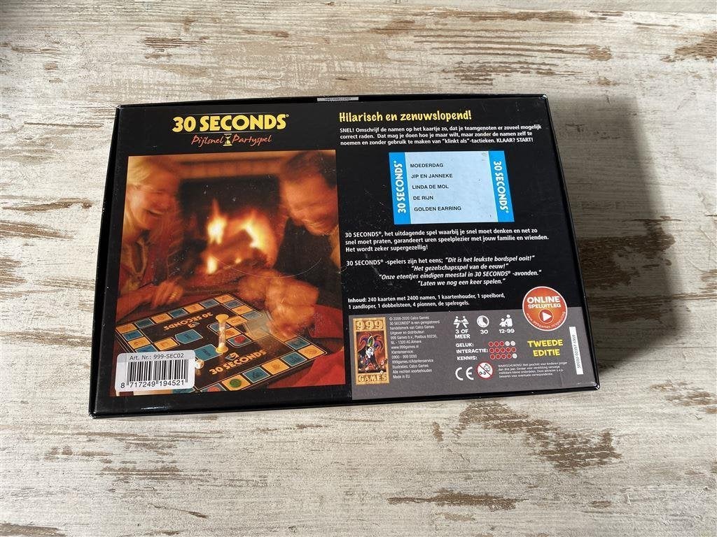 30 seconds zwarte versie 999 games [s231], Verzenden, Zo goed als nieuw