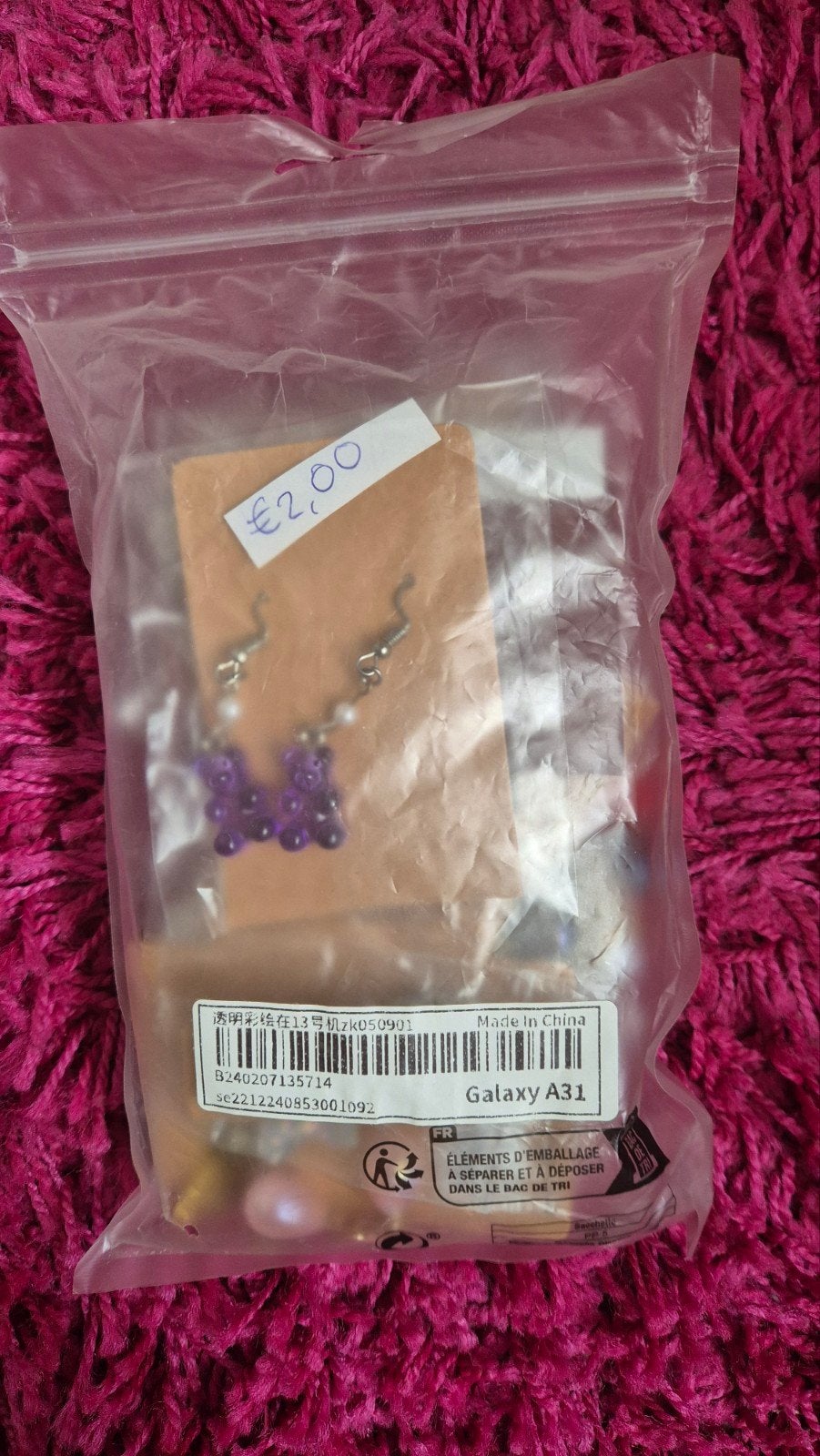 Partij oorbellen, Overige materialen, Hangers, Overige kleuren, Verzenden