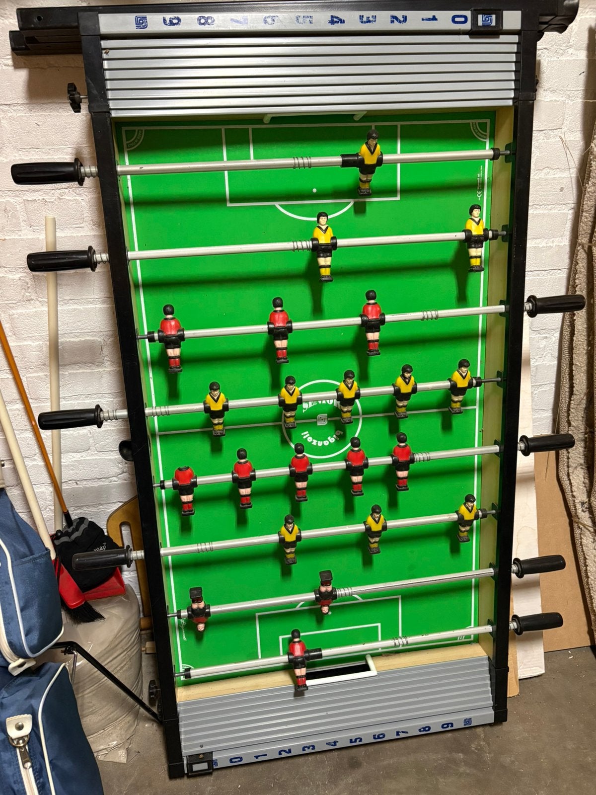 Tafelvoetbal spel 128 x 67 cm , met poten, Ophalen, Gebruikt