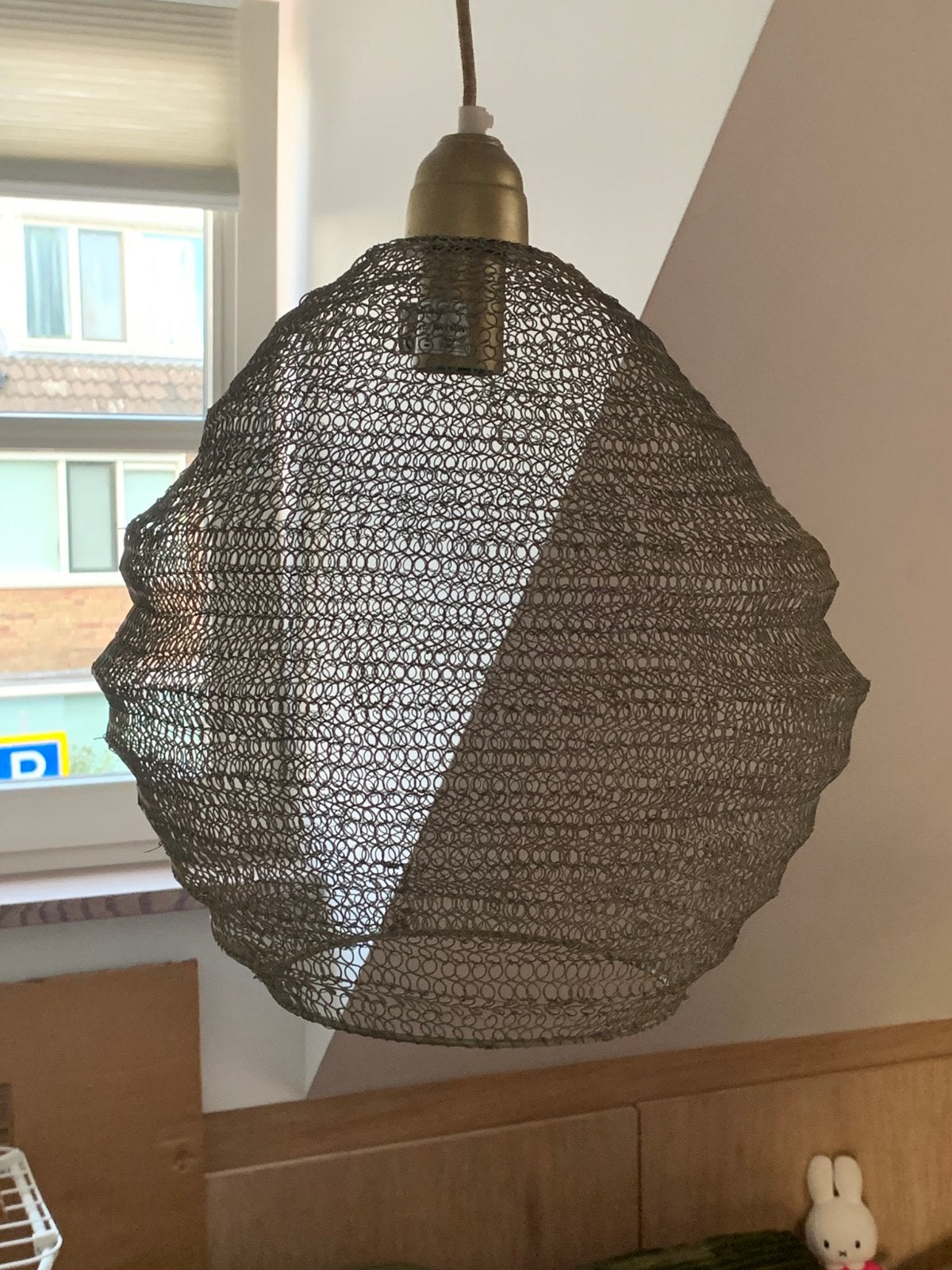 Hanglamp staaldraad, Ophalen, Zo goed als nieuw