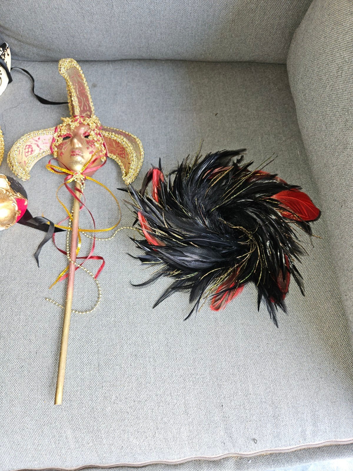 Venetiaanse maskers - set van 7, Ophalen of Verzenden, Carnaval