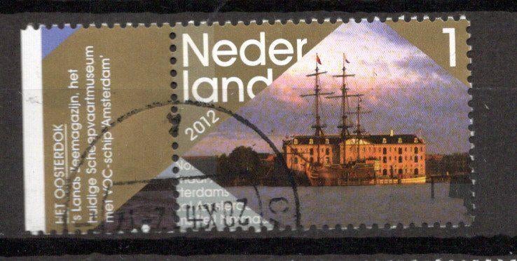 gestempelde zegel. 2012:  amsterdam, Ophalen of Verzenden, Na 1940, Gestempeld