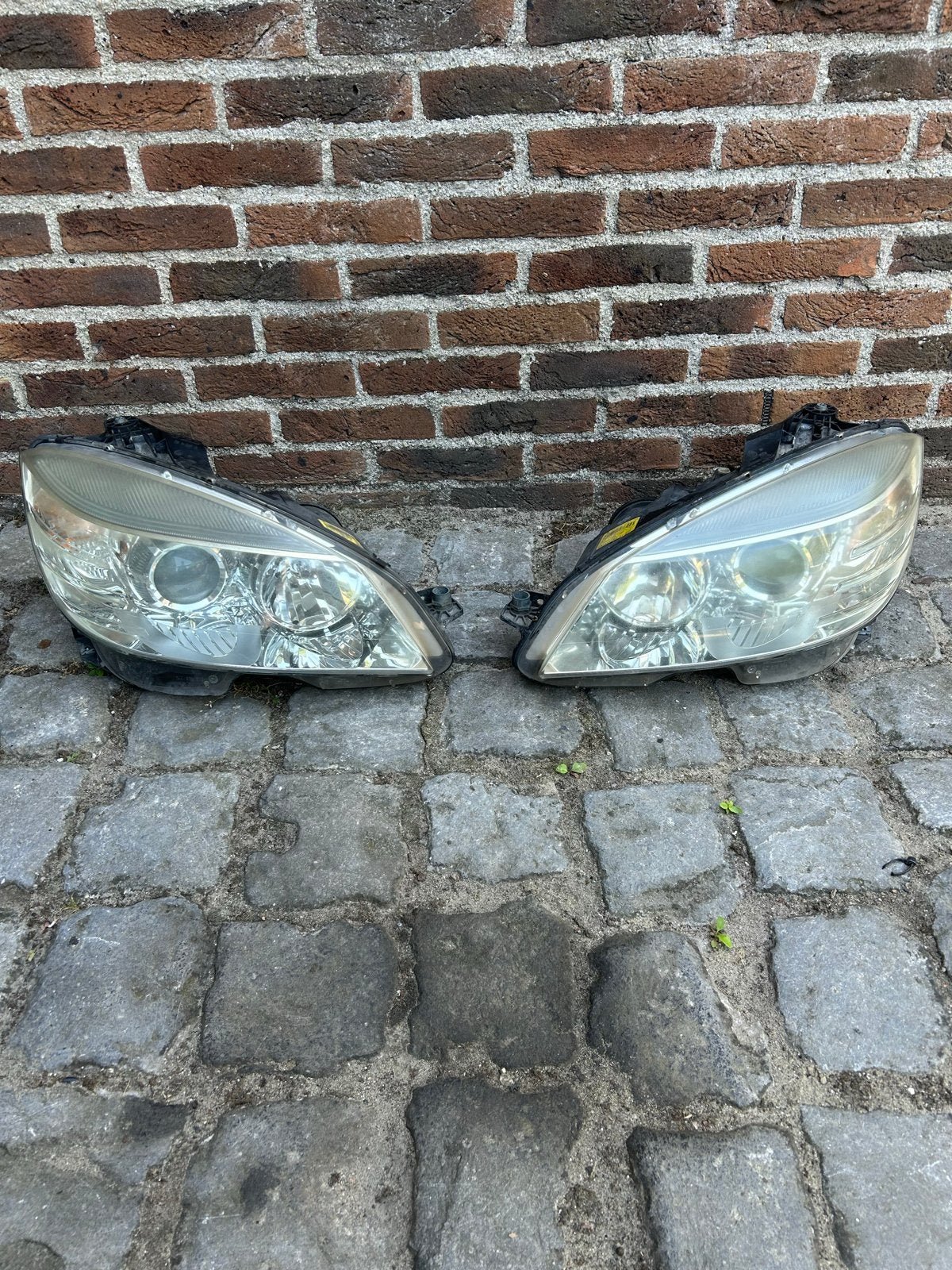 Originele Mercedes-Benz C180 Koplampen (Set), Ophalen, Gebruikt, Mercedes-Benz