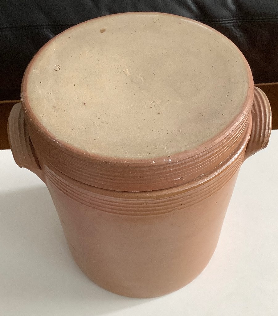 Grespot Inmaakpot pot met deksel Aardewerk Frankrijk, Antiek en Kunst, Ophalen of Verzenden