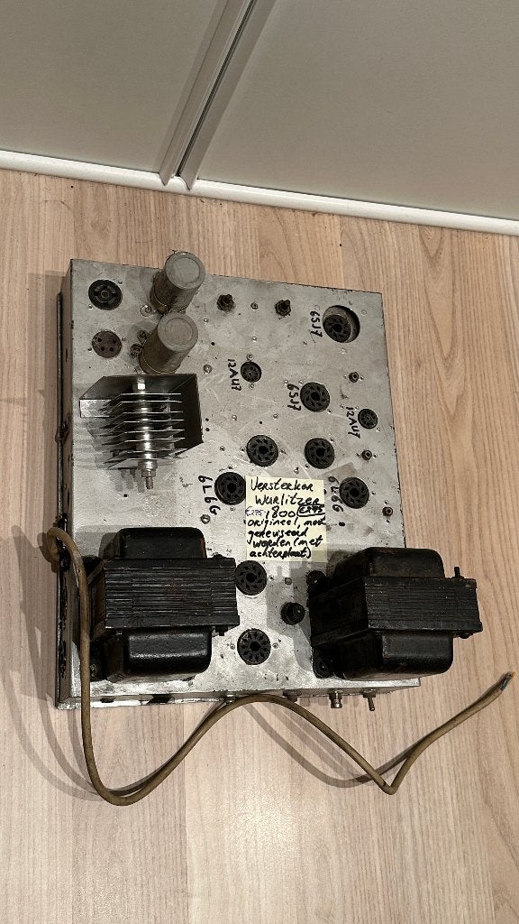 Versterker 516 voor Wurlitzer 1500 + 1550 met achterplaat, Verzamelen, Automaten | Jukeboxen, Ophalen of Verzenden, Gebruikt, 1950 tot 1960