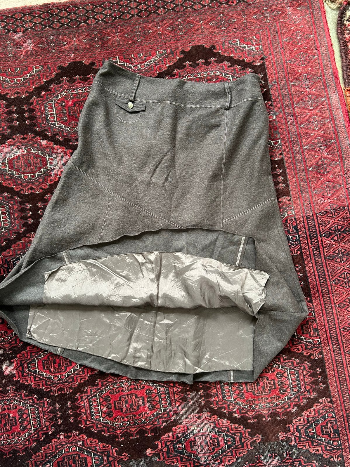 Wollen rok Gerry Weber maat 42 bruine rok, gevoerd, Ophalen of Verzenden, Zo goed als nieuw, Bruin