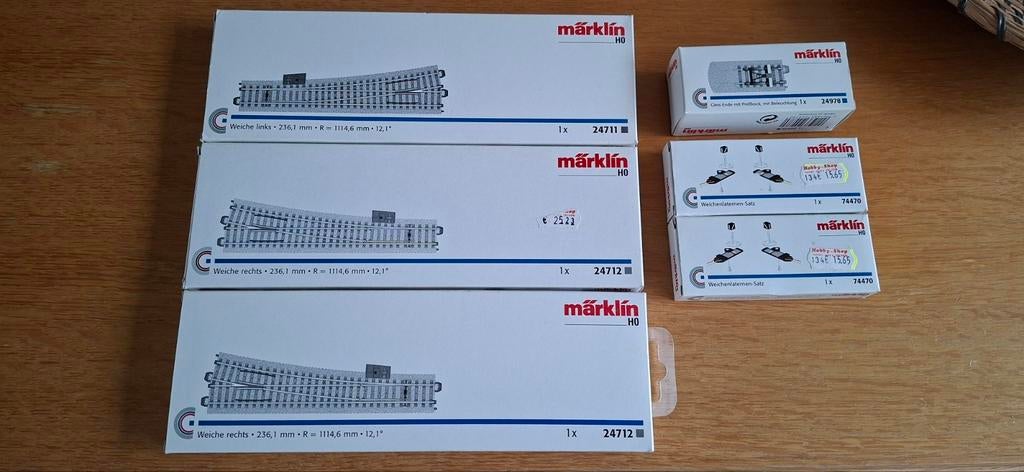 Diverse Märklin C-rails, Hobby en Vrije tijd, Modeltreinen | H0, Wisselstroom, Rails, Ophalen of Verzenden, Zo goed als nieuw