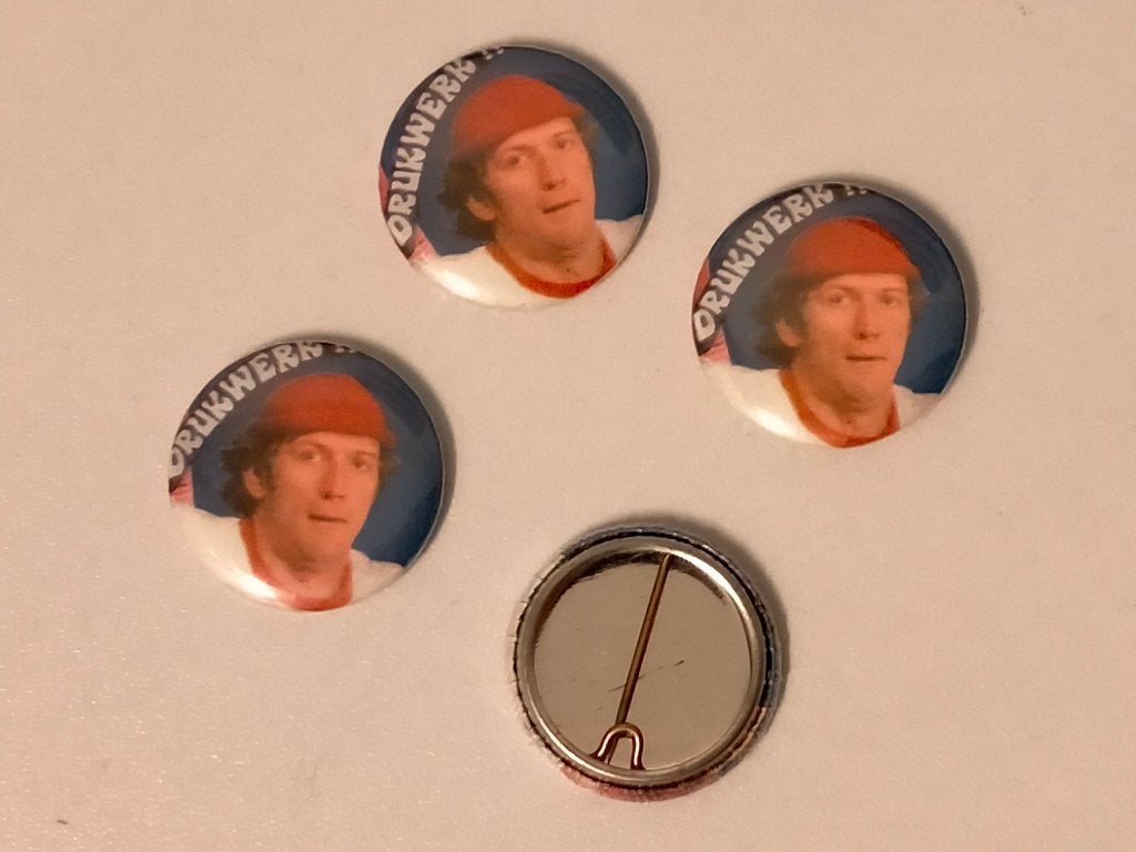 Drukwerk Harry Slinger band groep muziek buttons vintage, Ophalen of Verzenden, Zo goed als nieuw