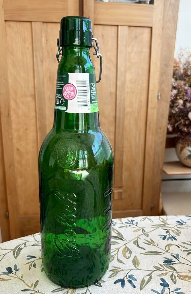 Beugelfles Grolsch 1 1/2 liter inhoud, Ophalen, Gebruikt, Flesje(s), Grolsch
