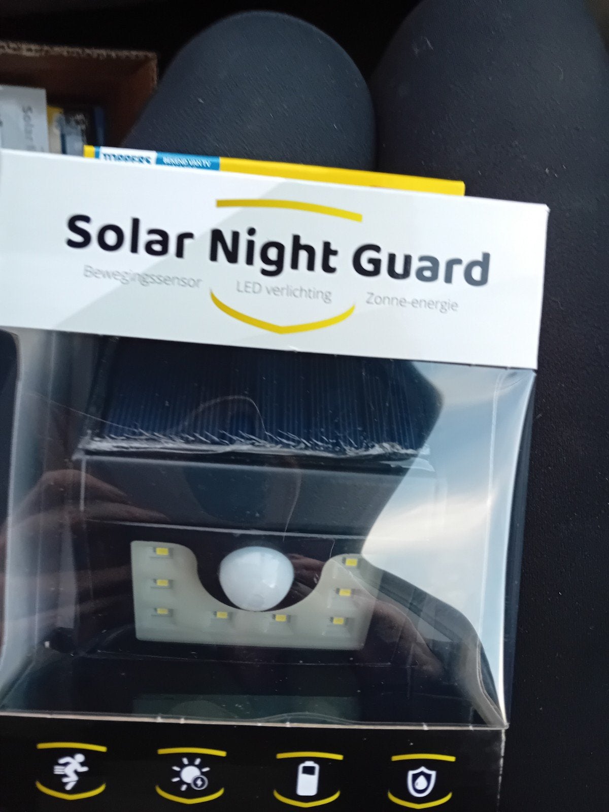Solar Night Guard LED buitenverlichting met bewegingssensor, Zonne-energie, Kunststof, Minder dan 50 watt, Led