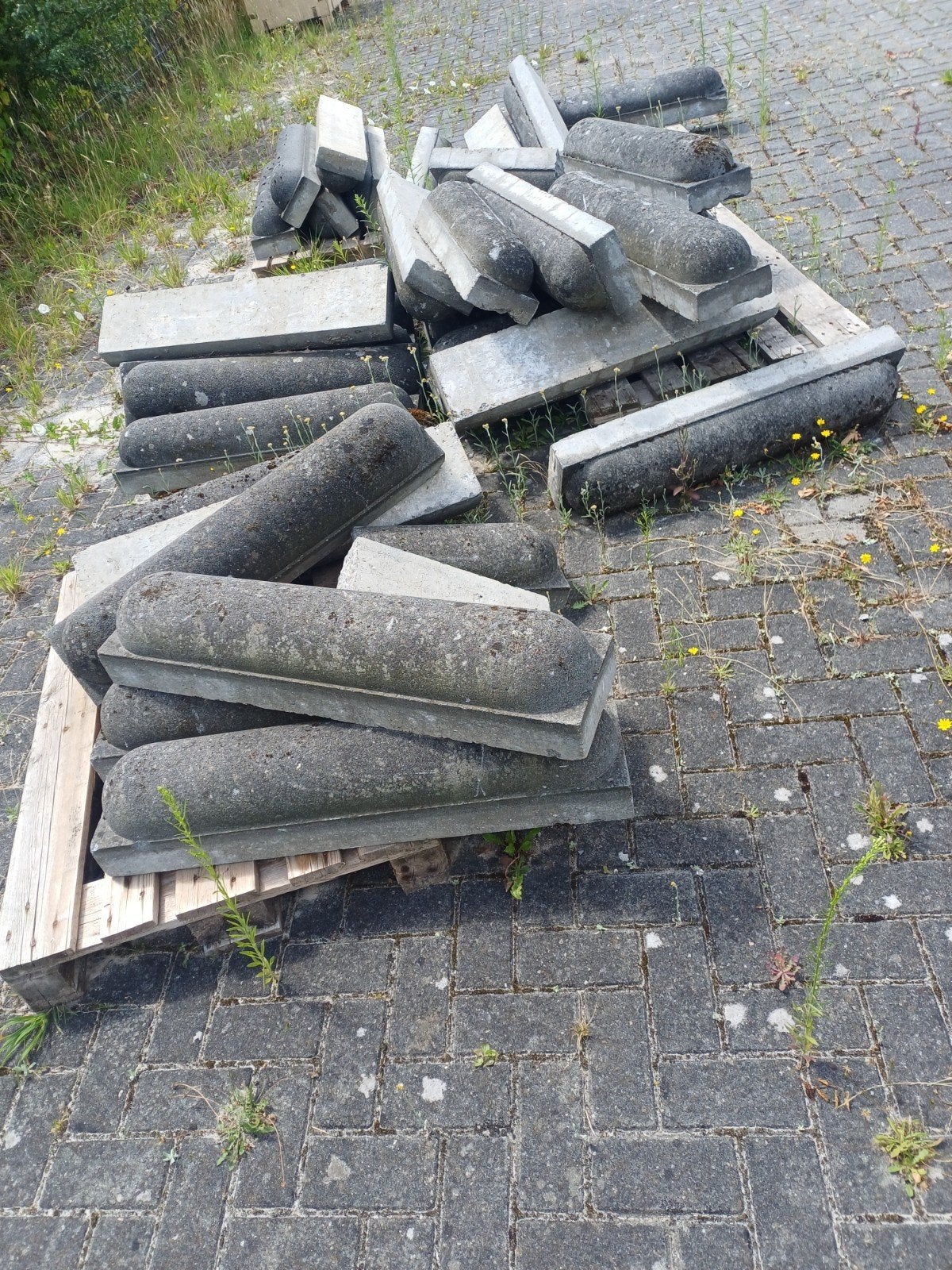 Stootbanden/varkensruggen, Ophalen, Beton, Overige typen