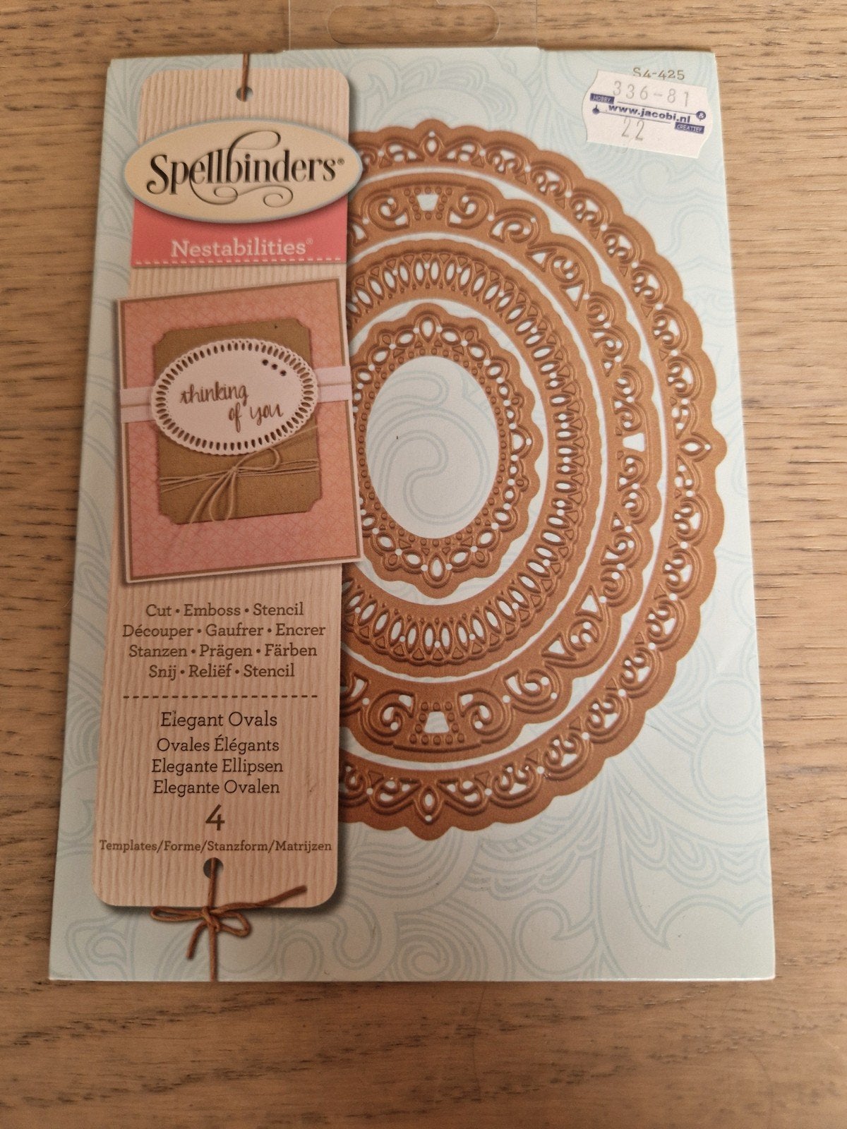 Spellbinders Nestabilities Elegant Ovals Stansmallen Nieuw, Ophalen of Verzenden, Nieuw