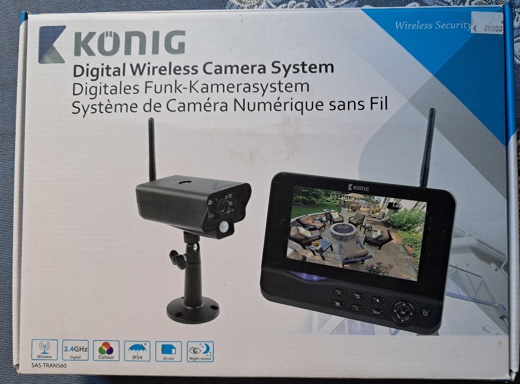 König beveiligingscamera, Ophalen of Verzenden, Zo goed als nieuw, Binnencamera
