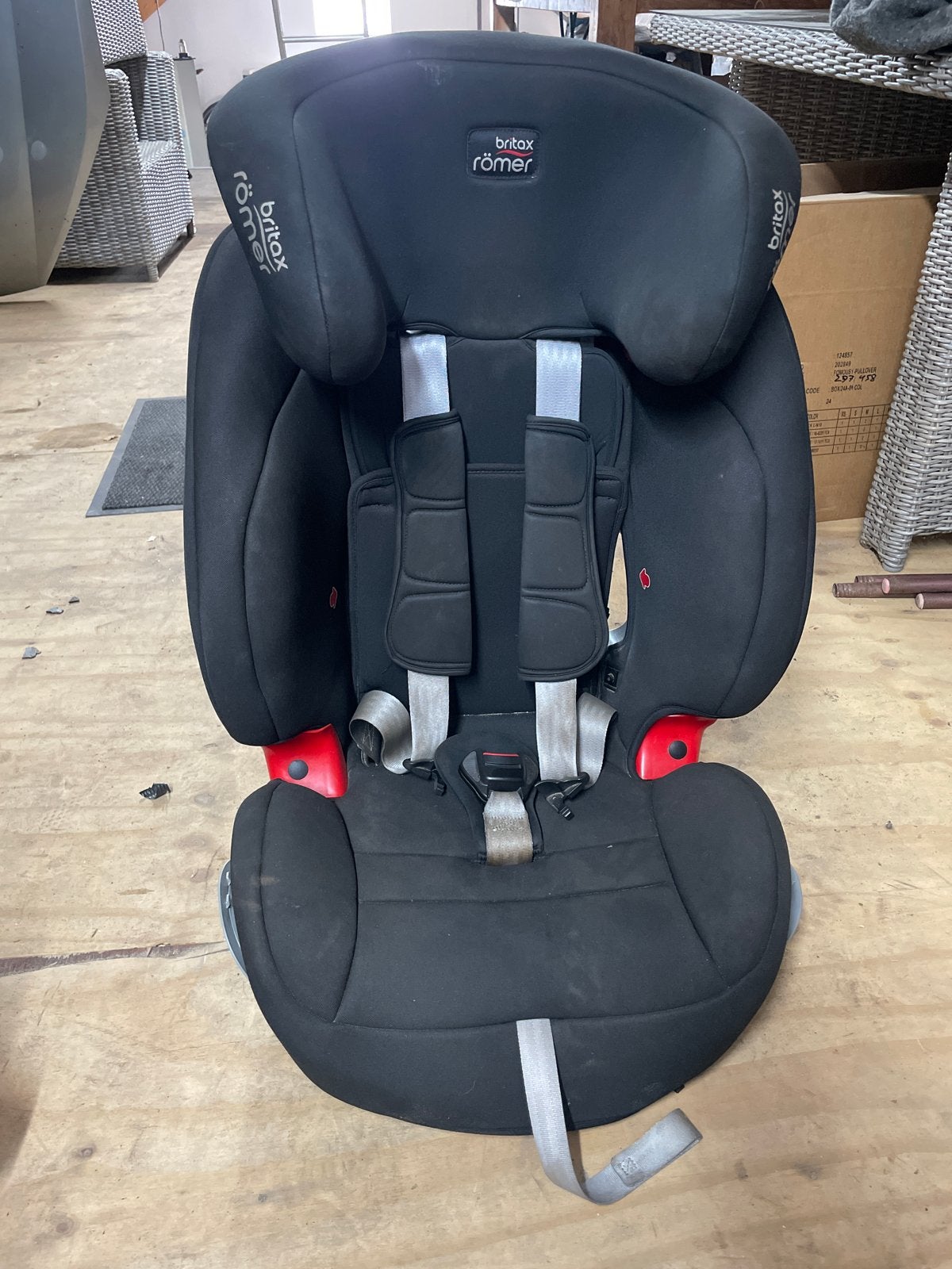 Britax Römer autostoel - Zwart, 9-36 kg, Isofix, Ophalen, Romer, Gebruikt, Zijbescherming