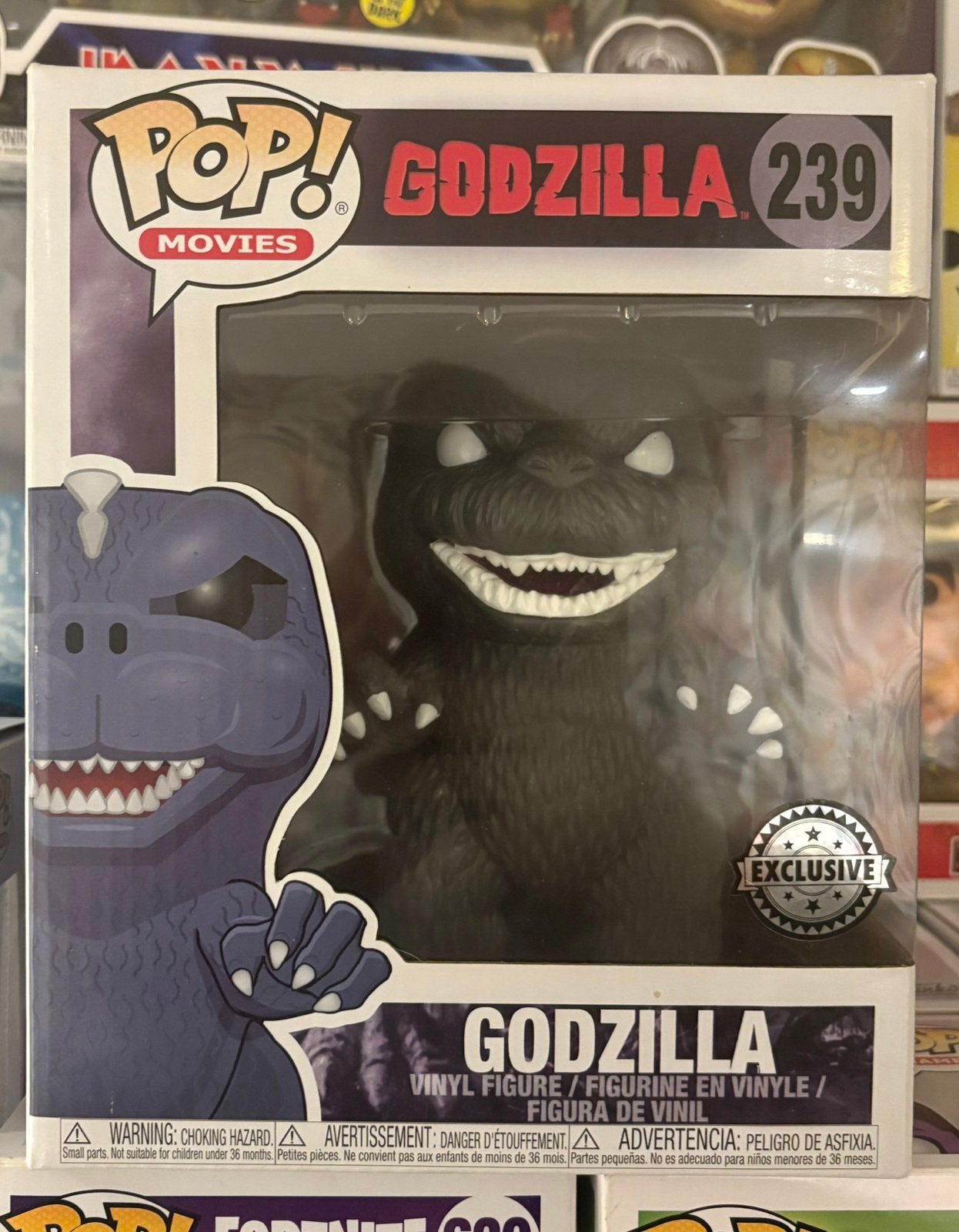Funko pop Godzilla 239 black & white special edition, Verzamelen, Ophalen of Verzenden, Zo goed als nieuw