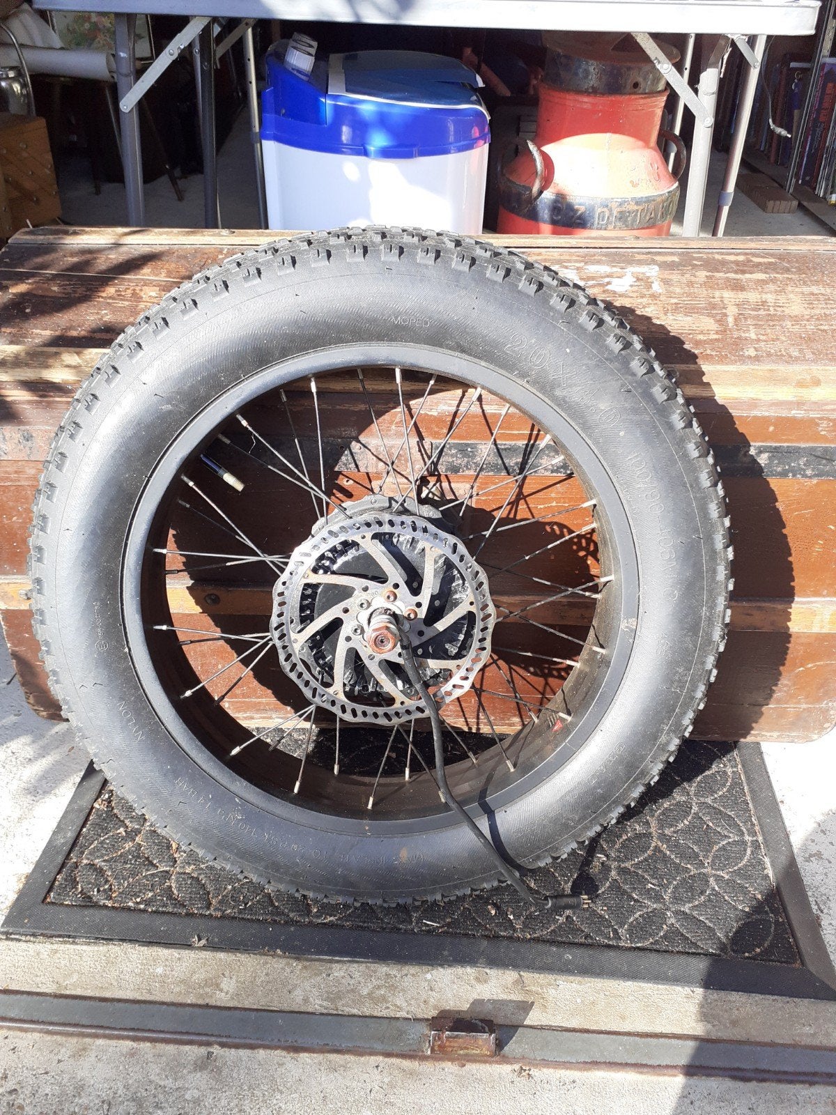 Fatbike velg met band en motor, Ophalen, Gebruikt, Overige merken
