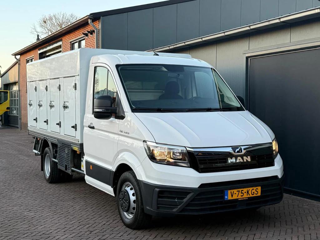 MAN TGE Cold Car / Freezer I Carplay I 7500 KM! + COC, Auto's, Bestelauto's, Achterwielaandrijving, Gebruikt, Euro 6, 4 cilinders