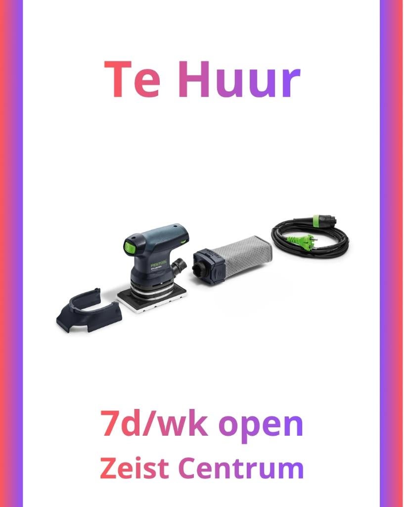 TE HUUR Festool RTS 400 | Vlakschuurmachine | 7/7 Zeist, Doe-het-zelf en Verbouw, Gereedschap | Schuurmachines, Ophalen, Zo goed als nieuw