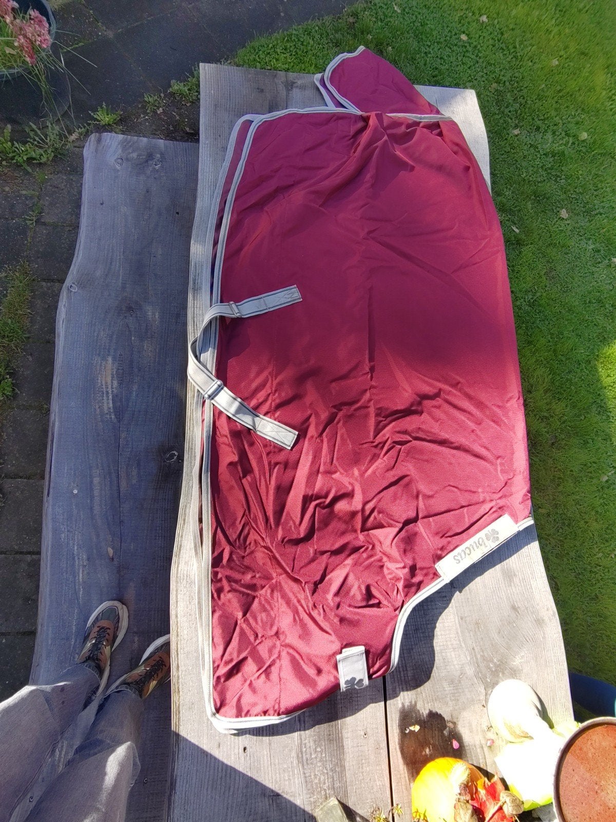 Bucas Atlantic Exclusive light maat 125 regendeken, Dieren en Toebehoren, Bucas, Ophalen of Verzenden, Zo goed als nieuw, Pony (P)