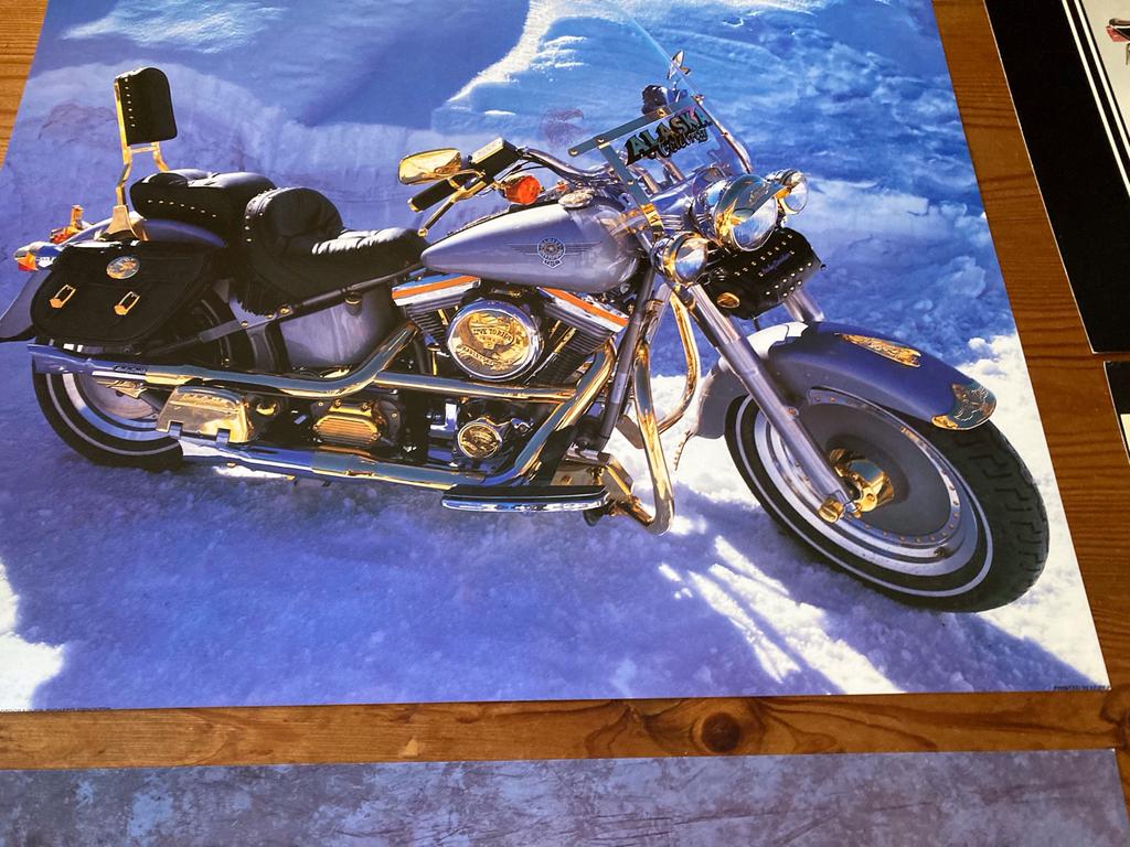 Harley Davidson Collectie Prints - Vintage Motoren, Ophalen of Verzenden, Zo goed als nieuw, Motoren