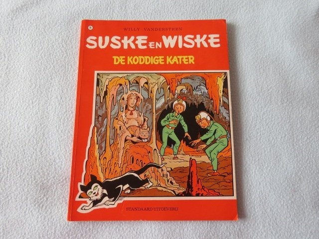 Stripboek Suske en Wiske 74 De koddige kater 1985, Willy van der Steen., Eén stripboek, Ophalen of Verzenden, Zo goed als nieuw