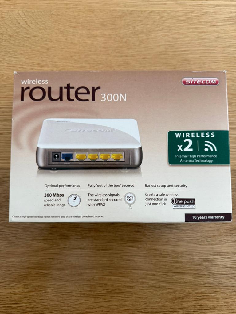 Sitecom Wireless Router 300N WiFi Router 300 Mbps, Ophalen, Zo goed als nieuw