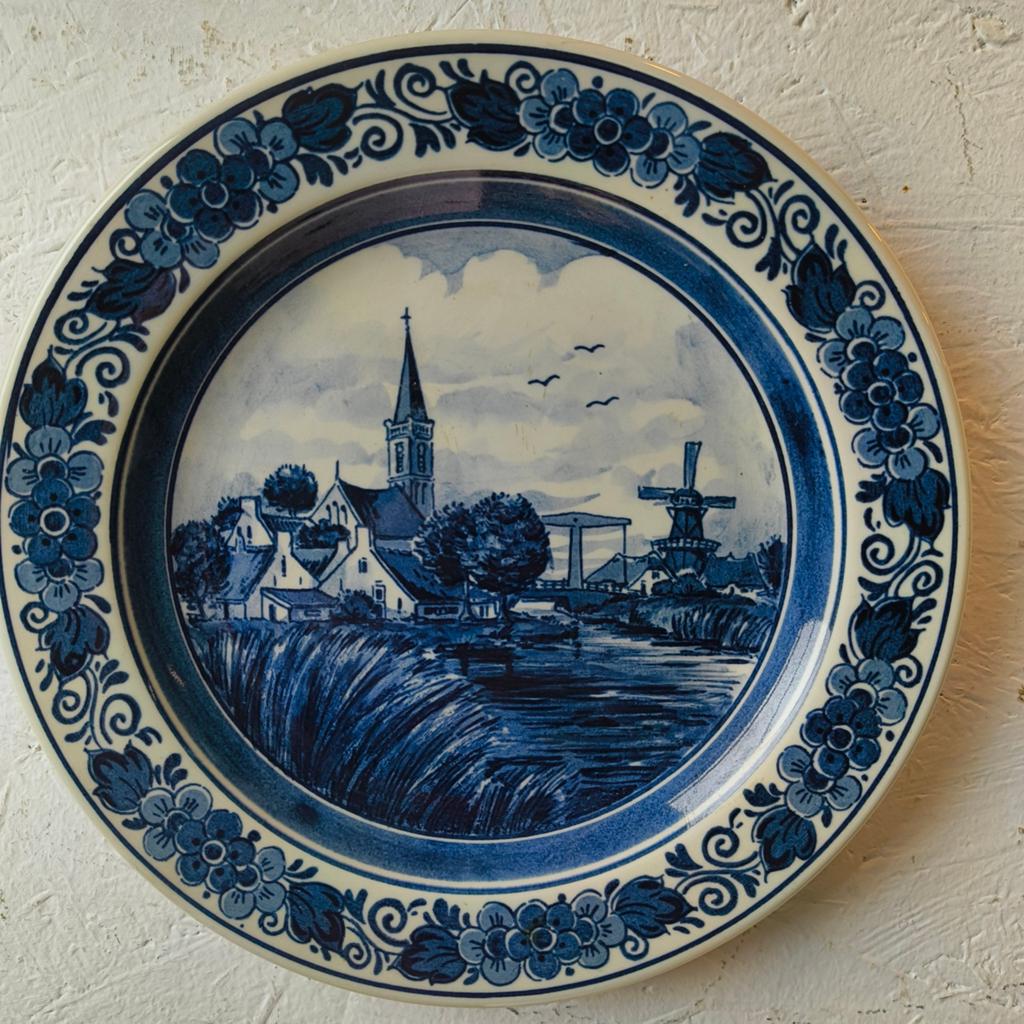 Koninklijke Goedewaagen Blauw Delfts sierbord, Antiek en Kunst, Ophalen of Verzenden