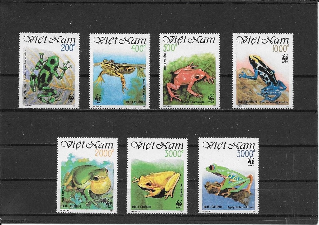 Vietnam WWF kikkers, Ophalen of Verzenden, Postfris, Zuidoost-Azië