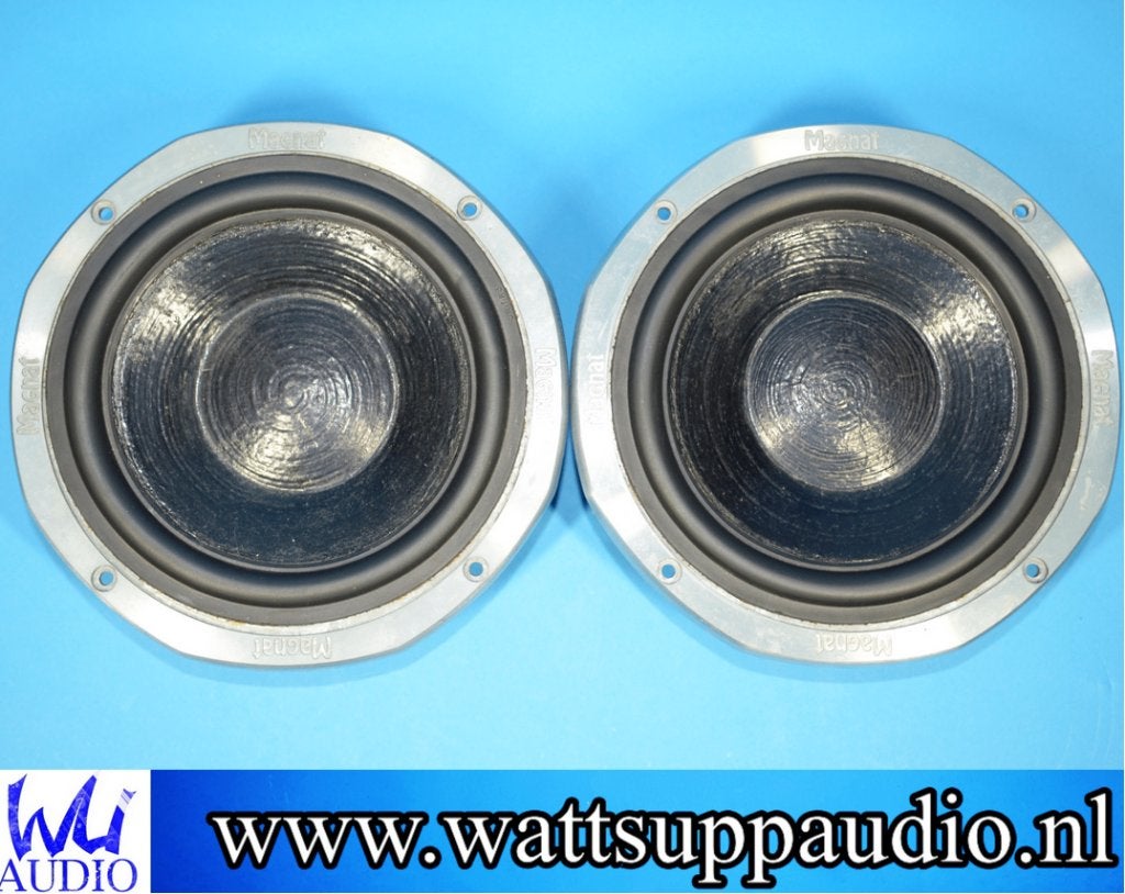 Magnat MC 200F 8 inch speakers ( set van 2 ) 20cm, Stereo speakers, Gebruikt, 120 tot 150 watt, .
