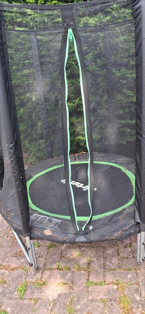 Trampoline met veiligheidsnet - Gebruikt, Ophalen, Zo goed als nieuw