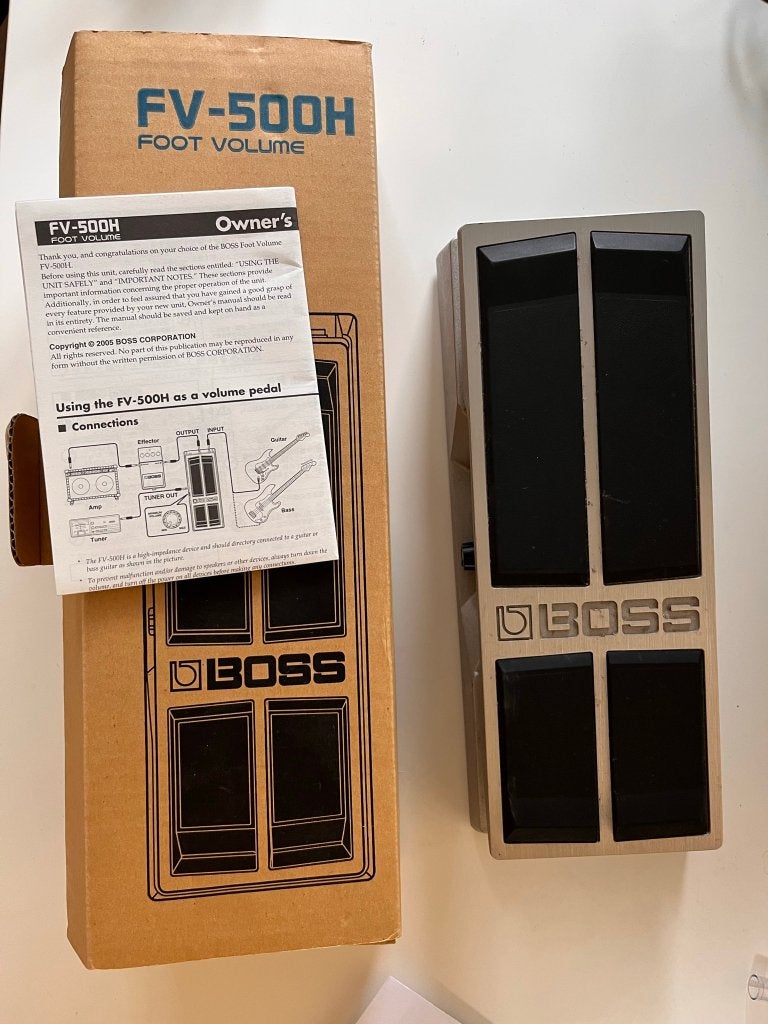 BOSS FV-500H Foot Volume Pedal (Hi-Impedance) + Box + Manual, Ophalen of Verzenden, Gebruikt, Volume