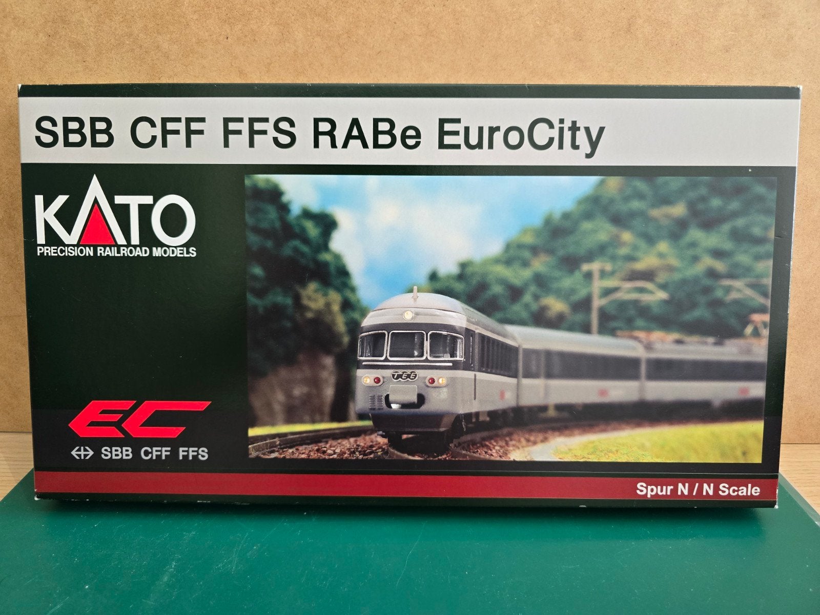 Kato SBB CFF FFS RABe EuroCity 6-delige treinset N-schaal, Hobby en Vrije tijd, Overige merken, Treinset, Gelijkstroom, Ophalen of Verzenden