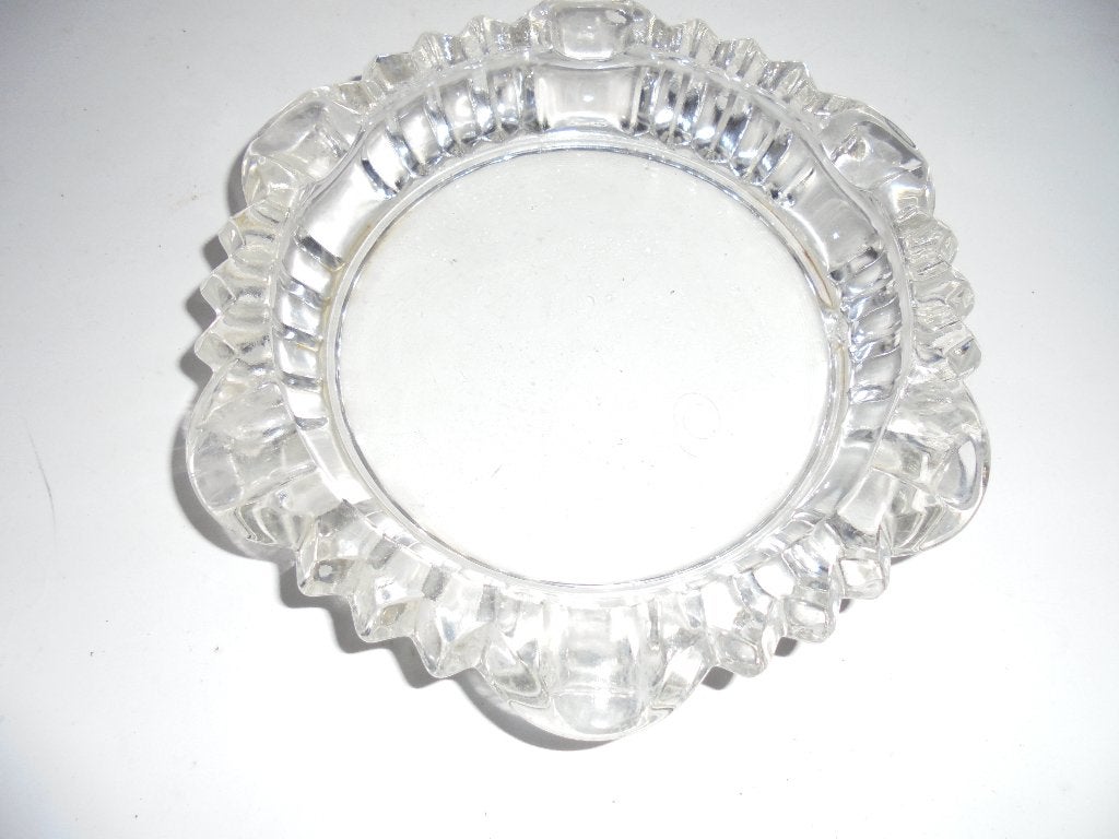 Retro vintage glazen asbak (K-BKO-37), Verzamelen, Ophalen, Huis en Inrichting