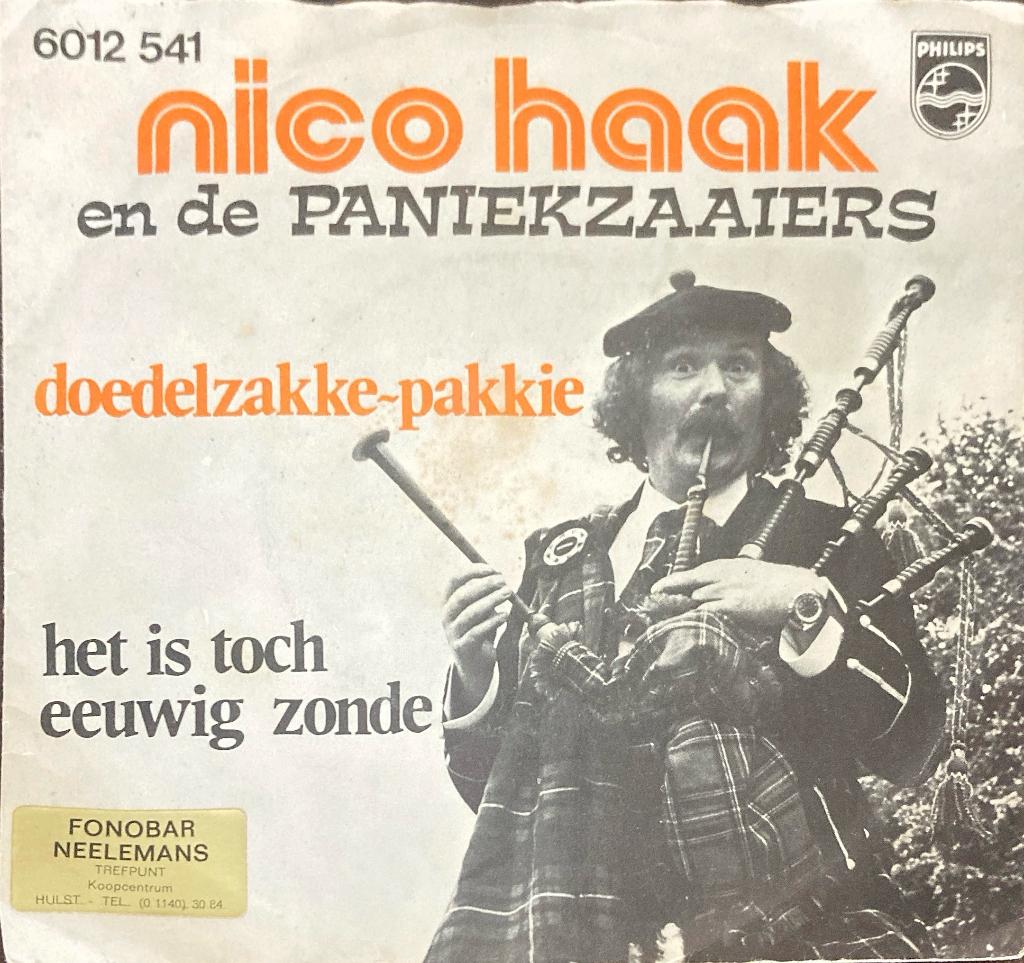 Nico Haak en de Paniekzaaiers - Doedelzakke-pakkie Single, Cd's en Dvd's, Vinyl Singles, Gebruikt, 7 inch, Single, Ophalen of Verzenden