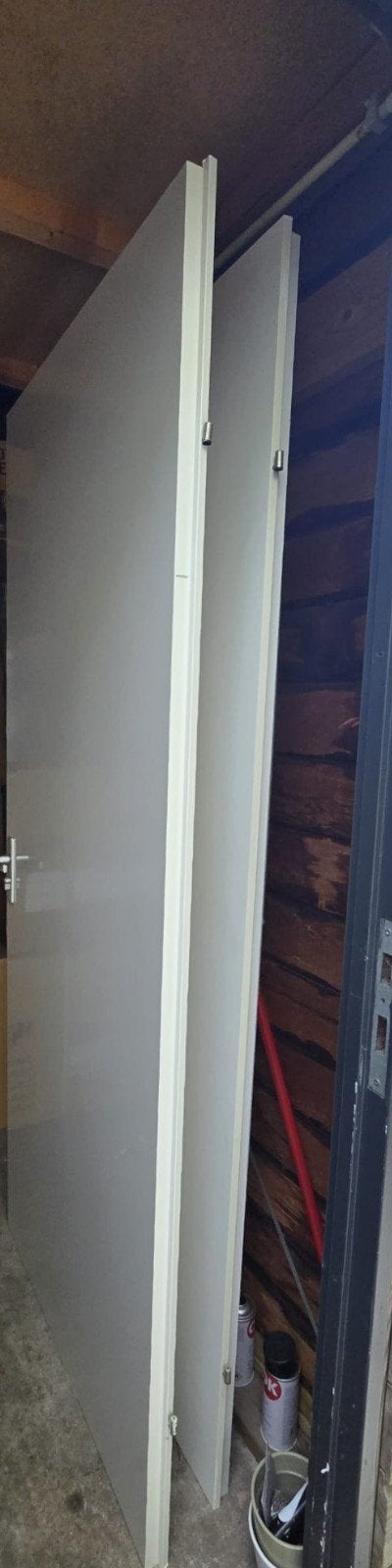 2x witte opdek binnendeuren 83x211cm, Doe-het-zelf en Verbouw, Deuren en Horren, Ophalen, Gebruikt, 80 tot 100 cm, Binnendeur