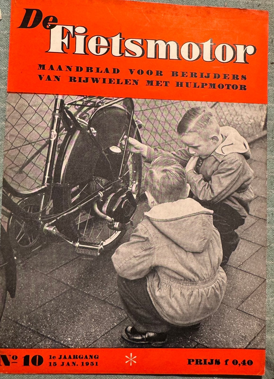 Knipsel 1951 met Cyclemaster, Verzenden, Gebruikt, Motoren
