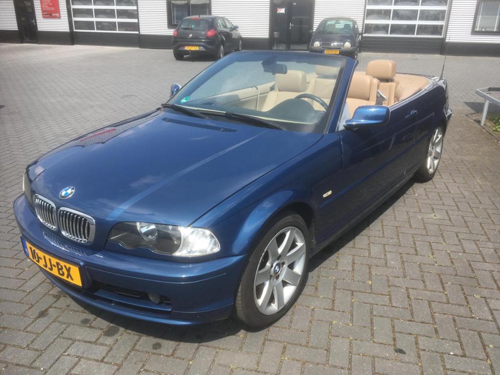 BMW 3-Serie 2.5 CI 325 Cabriolet 2002 Blauw, Auto's, Automaat, Achterwielaandrijving, Beige, Cabriolet