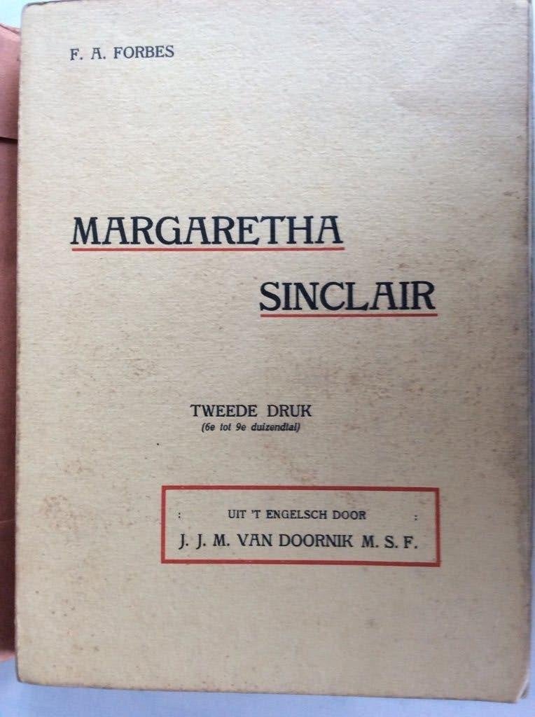 Margaretha Sinclair door F.A. Forbes - Tweede Druk, Ophalen of Verzenden, Gelezen, F.A. Forbes