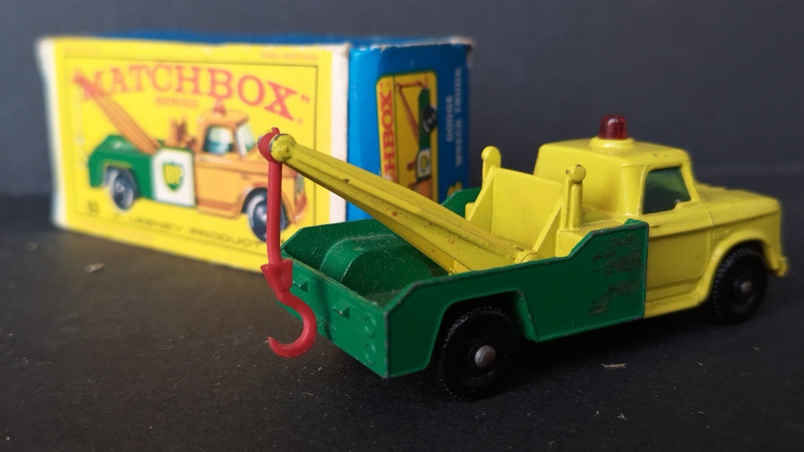 Dodge Wreck Truck BP 1:64 Lesney Matchbox Pol, Gebruikt, Verzenden, Lesney, Auto