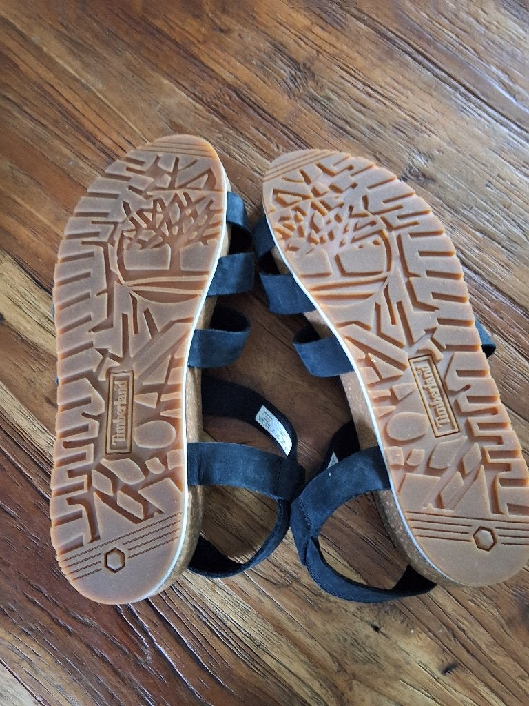 Timberland dames sandalen zwart maat 39, Zwart, Zo goed als nieuw, Timberland, Sandalen of Muiltjes