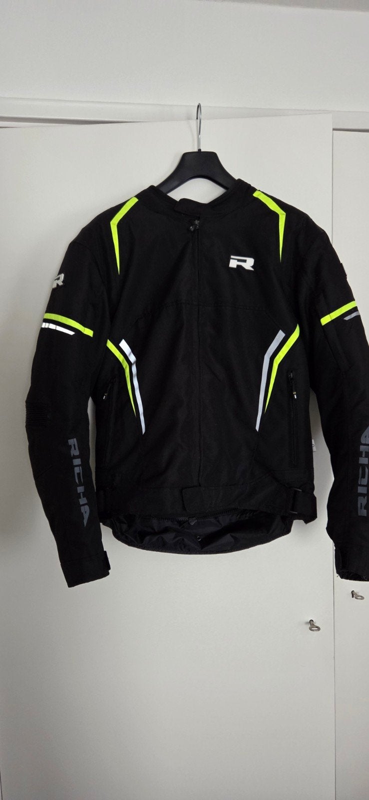 Richa Textiel Motorjas - Zwart/Neon Geel (XL), Jas | textiel, Heren, Ophalen of Verzenden, Richa