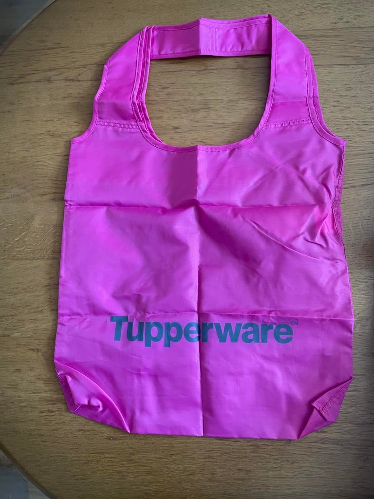 Tupperware tas - Handige opvouwbare boodschappentas, Ophalen of Verzenden, Nieuw, Rood, Overige typen