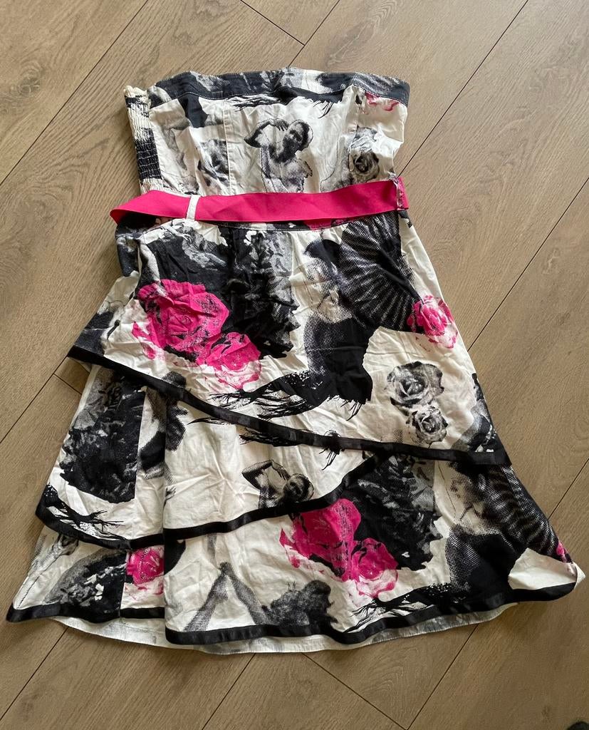 Strapless feestjurkje van Dept maat M., Ophalen of Verzenden, Zo goed als nieuw