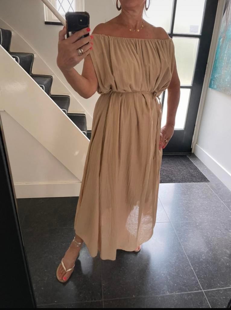 Moda Italia, prachtige(strapless) jurk, rijk aan stof, TU, Kleding | Dames, Maat 38/40 (M), Overige kleuren, Nieuw, Ophalen of Verzenden