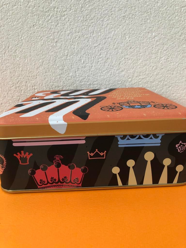 Koekjesblik~ Trommel~Inhuldiging Willem Alexander en Maxima, Verzamelen, Ophalen of Verzenden, Zo goed als nieuw, Overige