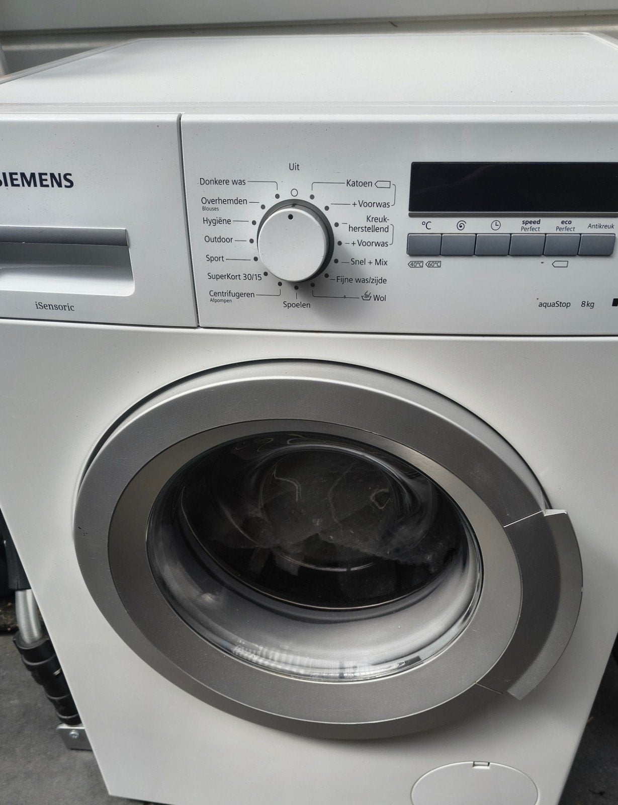 Siemens iQ300 Voorlader Wasmachine 8kg - Zo goed als nieuw, Ophalen, 1200 tot 1600 toeren, Minder dan 85 cm, 8 tot 10 kg