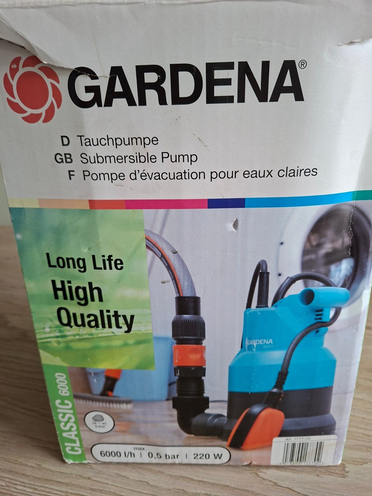 Dompelpomp Gardena, Tuin en Terras, Ophalen, Gebruikt, Elektrisch, Dompelpomp