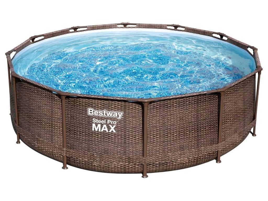 Bestway zwembad 366 cm incl, zandfilterpomp, trap etc, Tuin en Terras, Zwembaden, Ophalen, 80 tot 120 cm, Rond, 300 cm of meer
