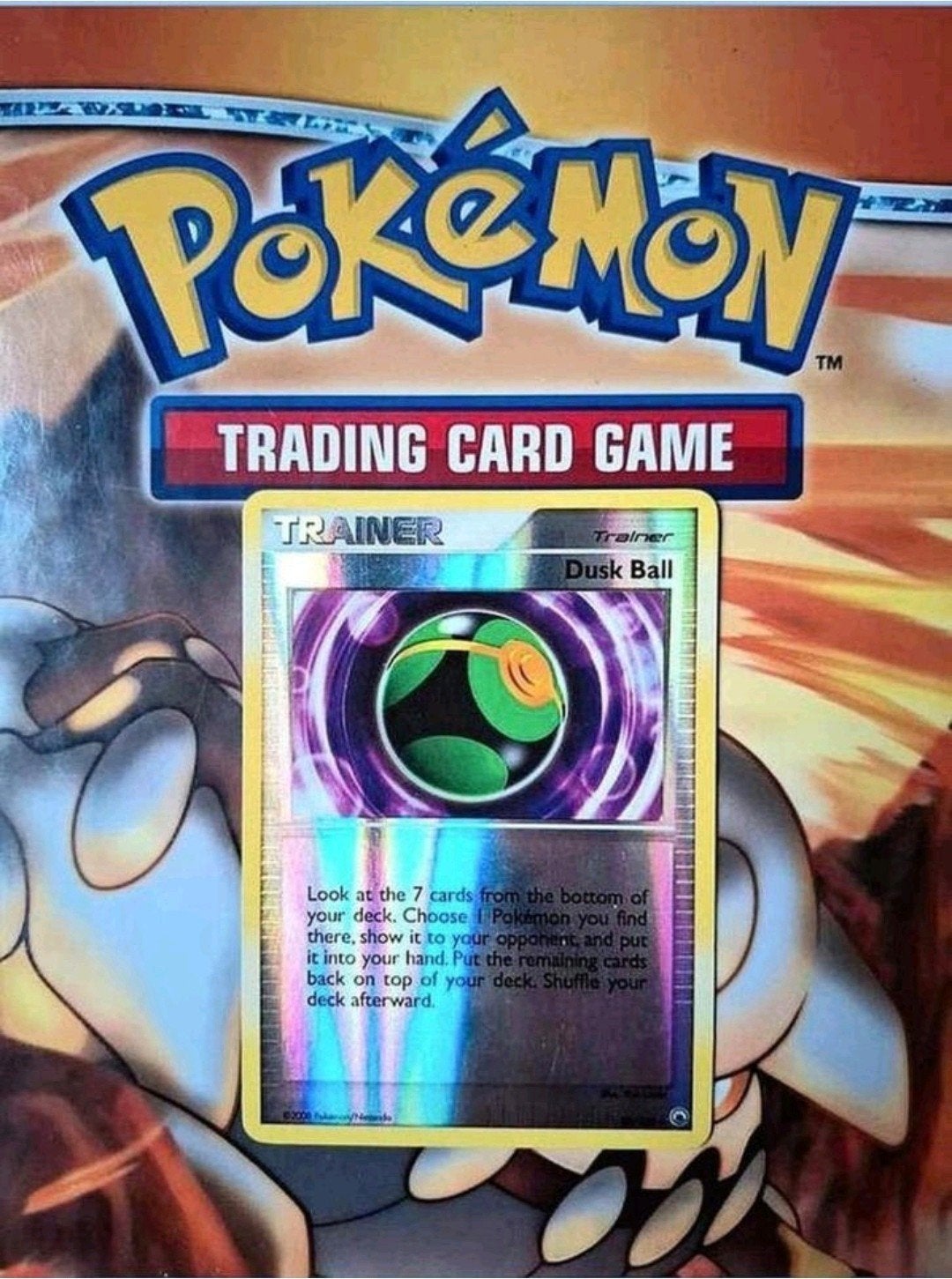 Dusk ball 80/100 Diamond&Pearl Majestic Dawn pokemon kaart, Ophalen of Verzenden, Zo goed als nieuw, Losse kaart, Foil
