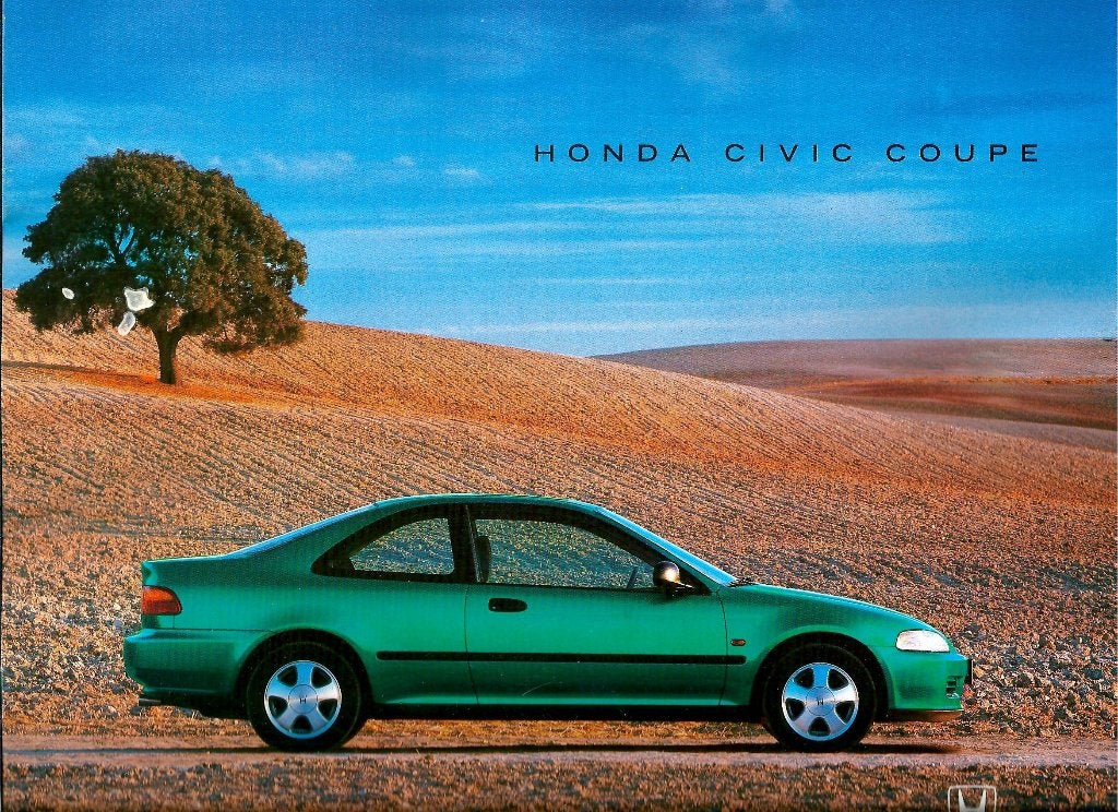 Brochure Honda Civic Coupe, Ophalen of Verzenden, Gelezen, Honda